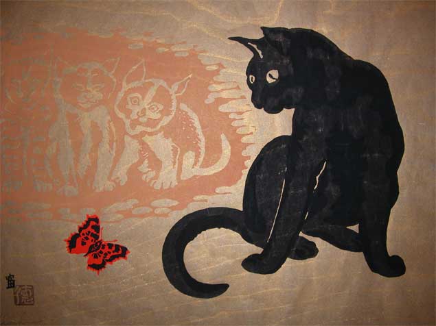 черный кот япония